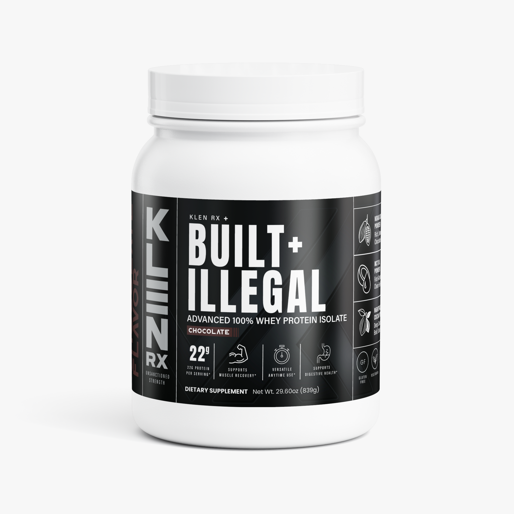 Built Illegal - Advanced 100% Whey Protein Isolate (Chocolate)