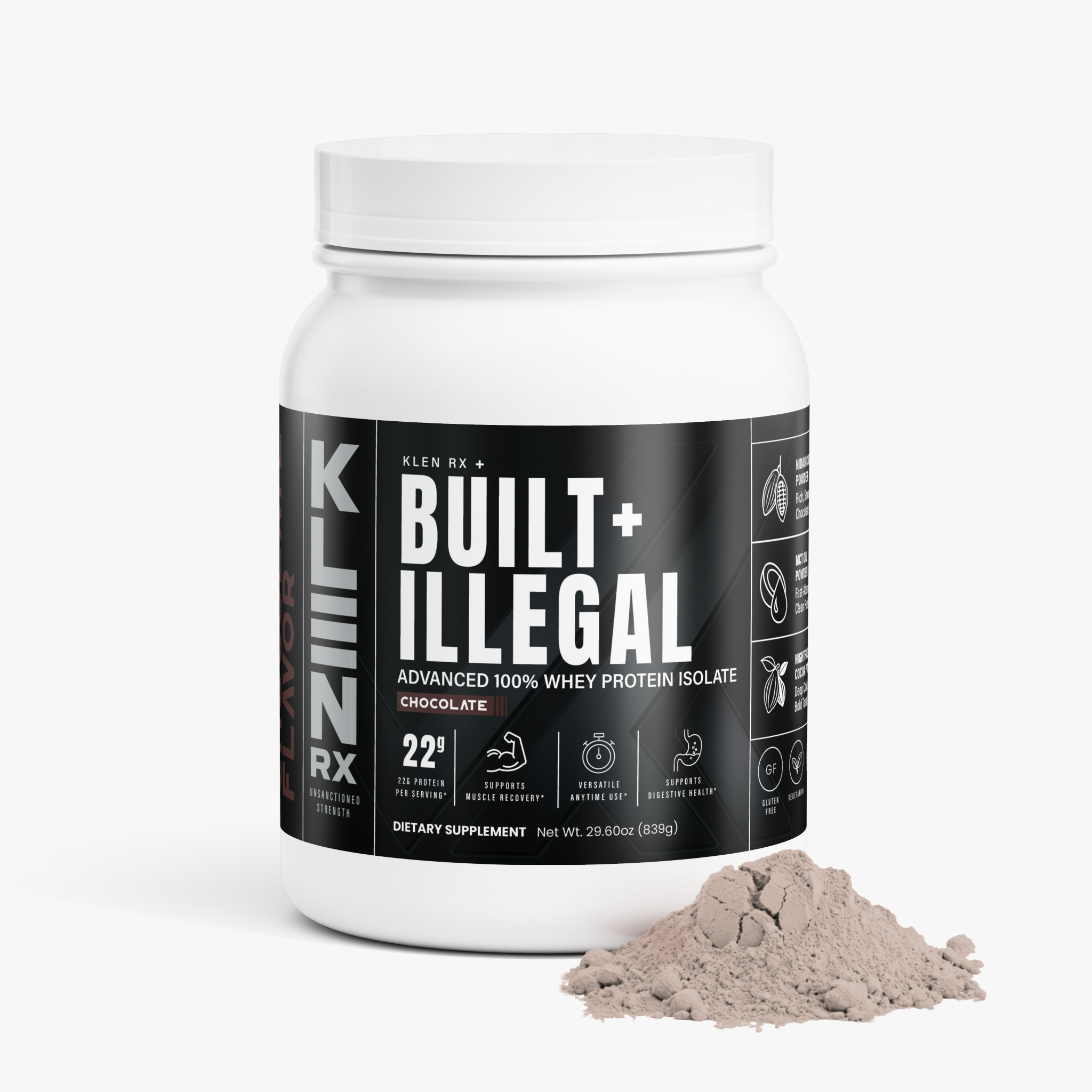 Built Illegal - Advanced 100% Whey Protein Isolate (Chocolate)