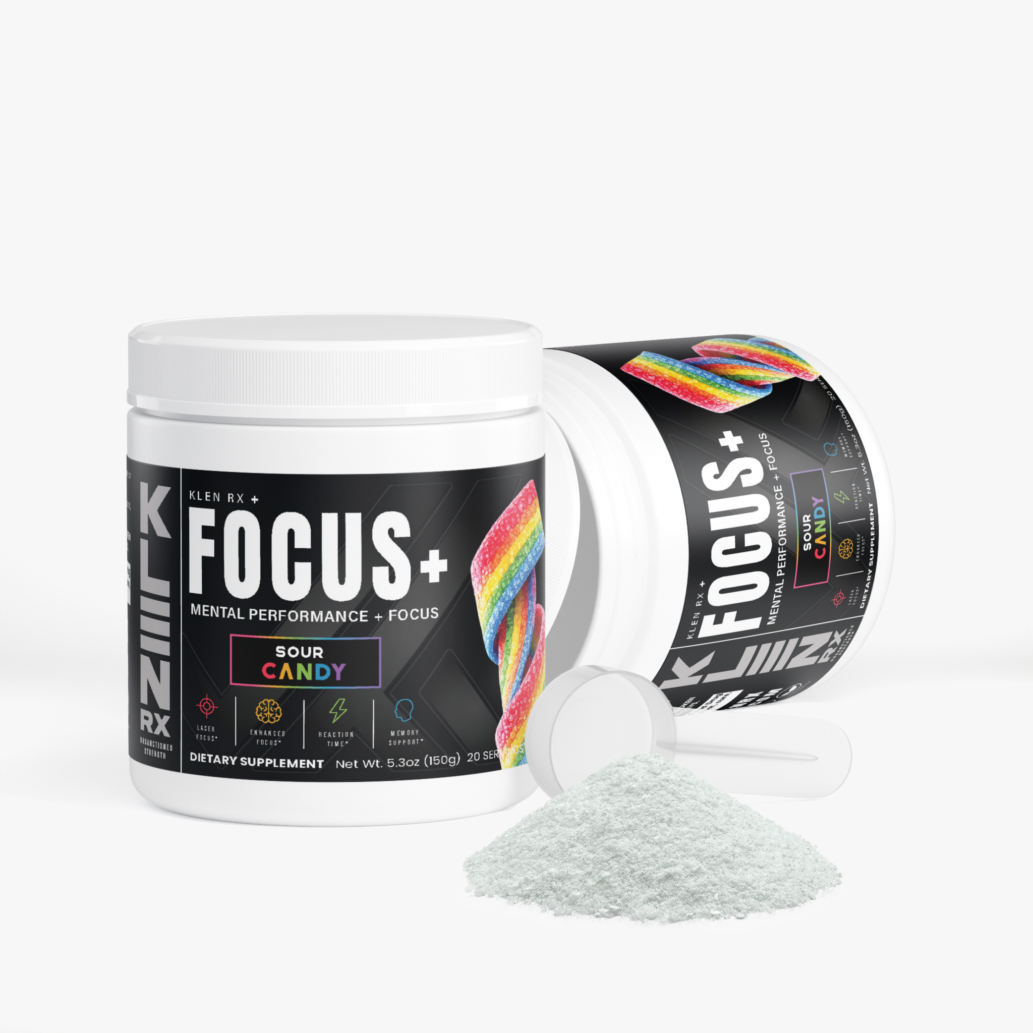 Focus+ Mental Performance Sour Candy Powder