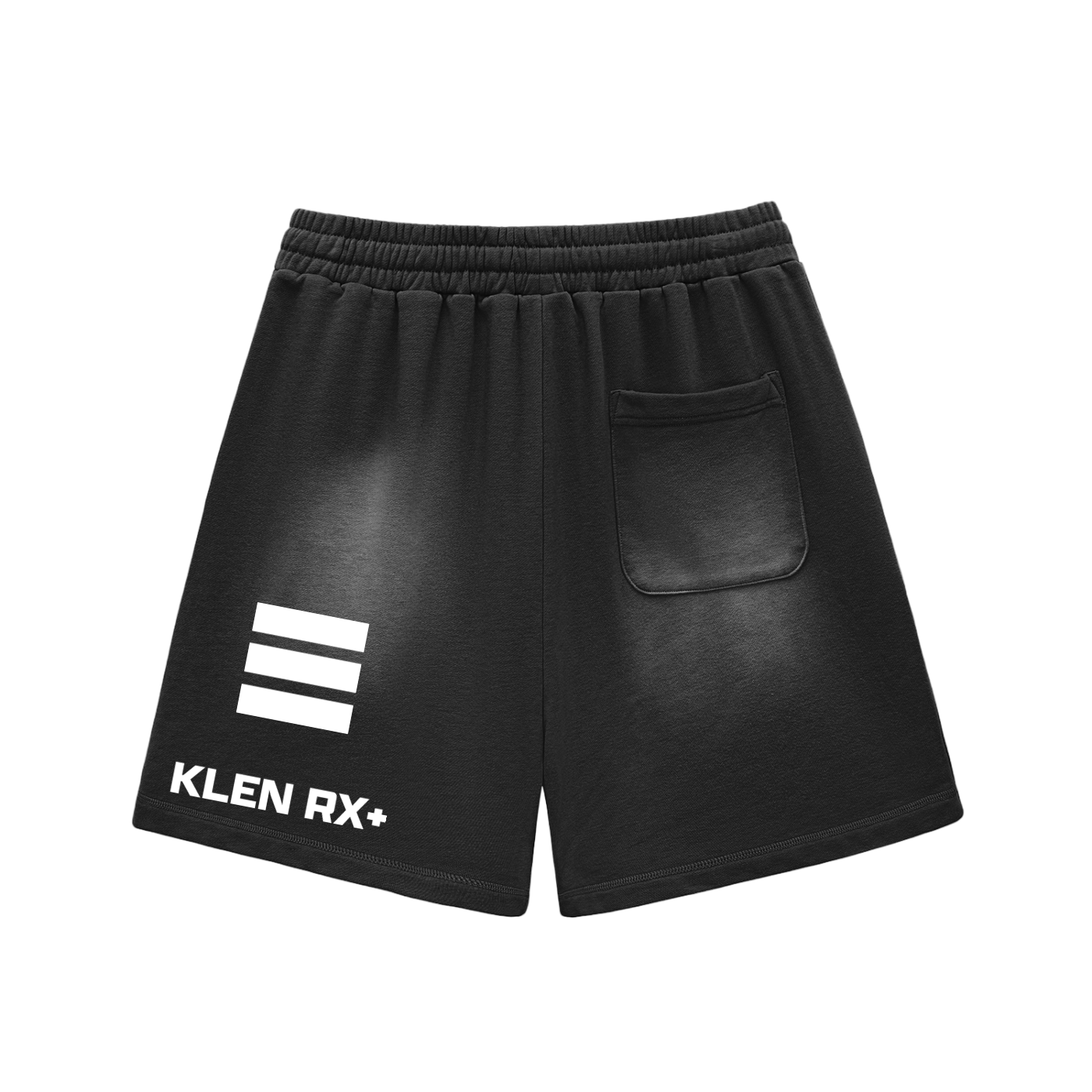 Klen Sun Fade Raw Edge Cotton Shorts