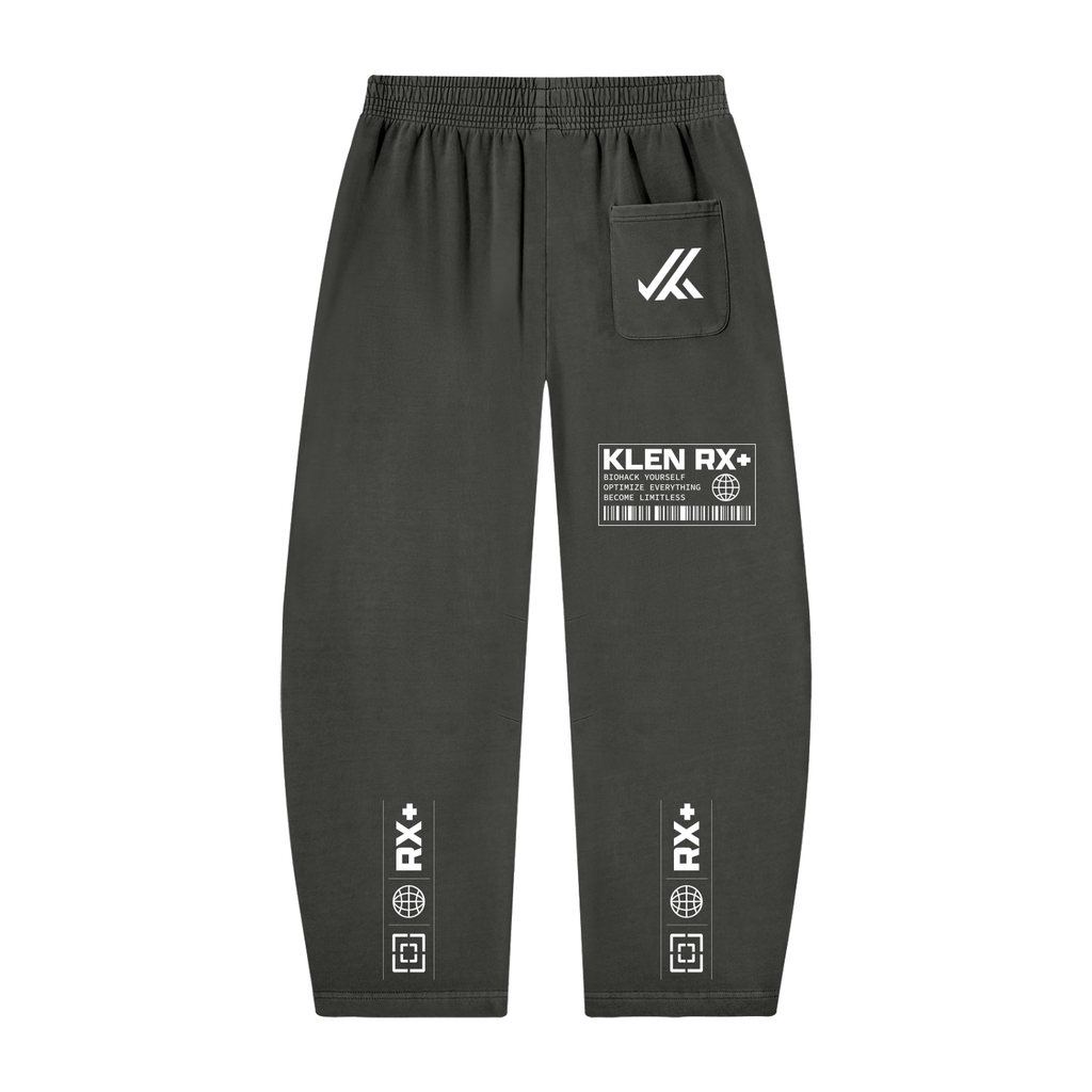 Unisex Vintage Washed Barrel Leg Sweatpants