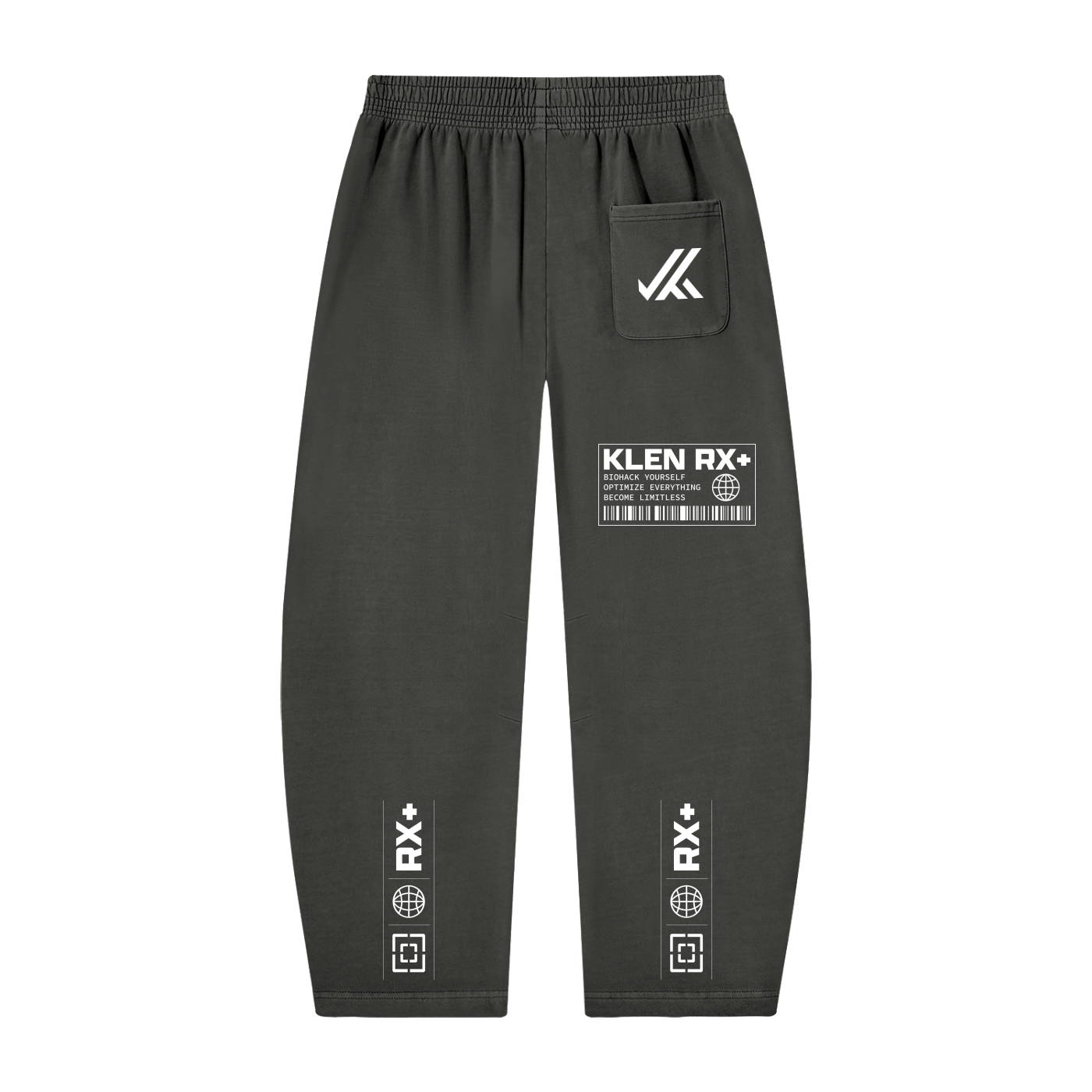 Unisex Vintage Washed Barrel Leg Sweatpants